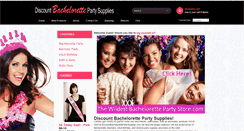 Desktop Screenshot of discountbachelorettepartysupplies.com